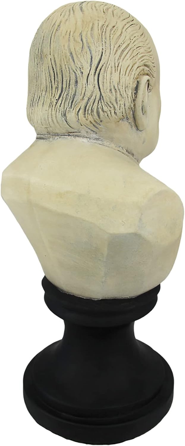 Things2Die4 Molded Plaster Churchill Cigar Bust Statue