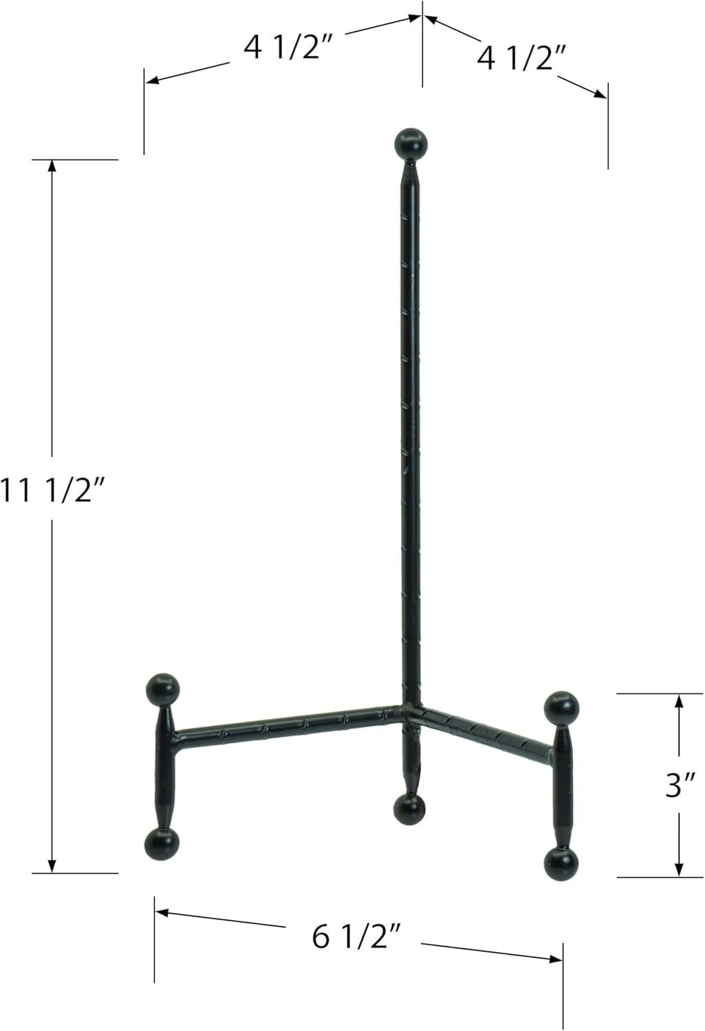 Red Co Modern Black Easel Display Stand