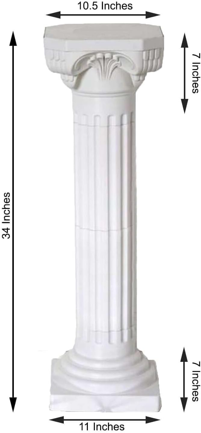 Efavormart 4 Pillars Roman Columns 36 Inch Tall Decorative Set