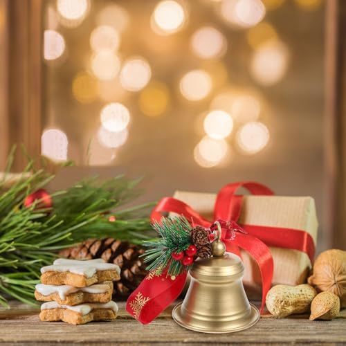 LUOZZY Christmas Metal Bell Decorative Hanging Ornament