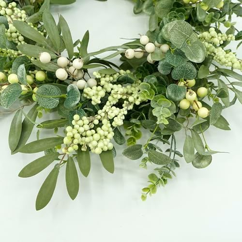Green Eucalyptus Wreath Front Door Decor