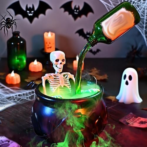 HERLYMO Halloween Decorative Bowls with Floating Bottles and Diffuser