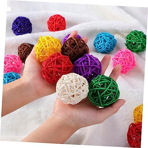 Cabilock 10pcs Assorted Rattan Decorative Balls