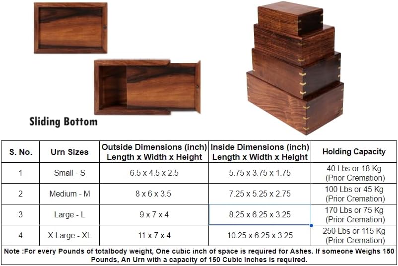 Personalized Rosewood Urns for Human or Pet Ashes Guitar Engraved Cremation Urn