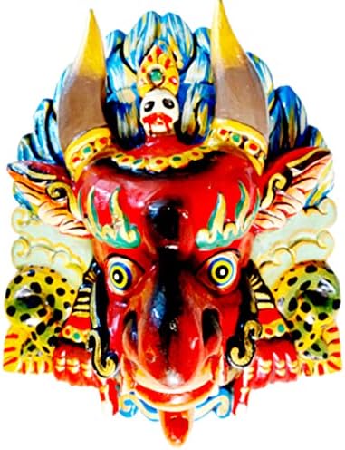 Himalayan Craft Wall Decor Cheppu Hand Carved Wooden Mask