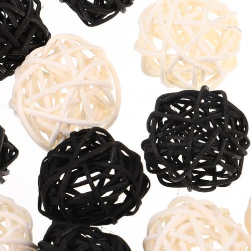 HOMSFOU 20pcs Handmade Rattan Balls for Aromatherapy Decor