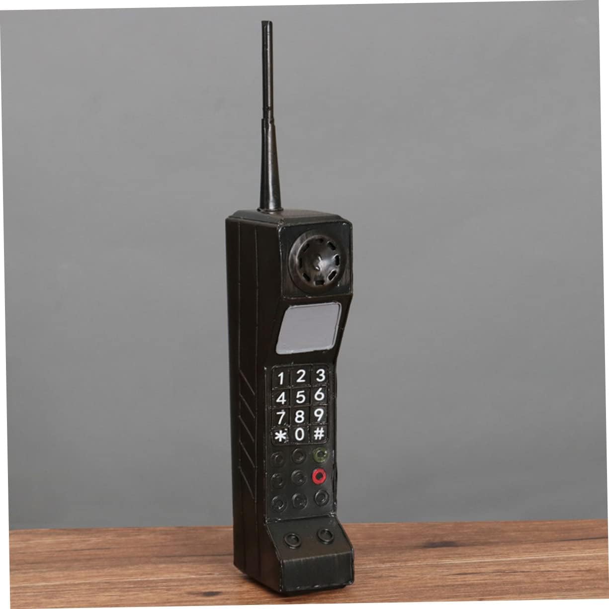 Vintage Decor Cellphone Model Iron Phone Statue Retro Ornament