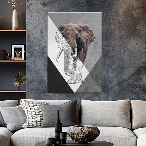 EGD Elephant Wall Art for Living Room Decor