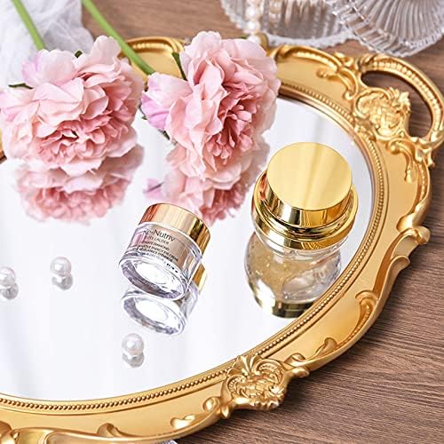 Sooyee Gold Mirror Tray for Vanity and Coffee Table