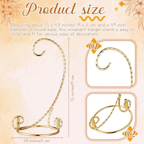MorningRo 75 Inch Gold Ornament Display Stand