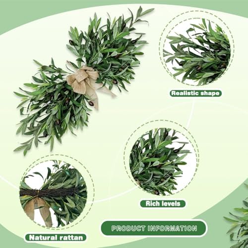 Olive Wreath 24 Inch Artificial Flower Swag