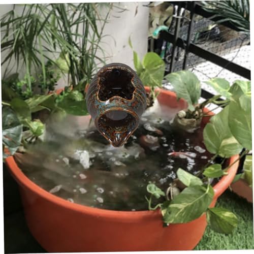 Toyvian Ceramic Waterfall Fountain for Indoor Use