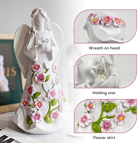 Guardian Angel Figurine with Light and Timer