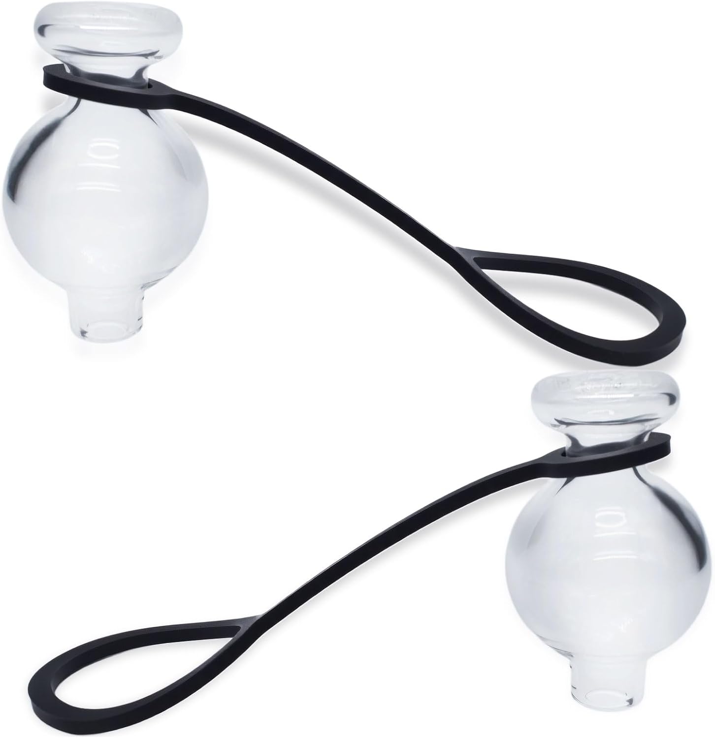 Mini Round Glass Dust Cover 2 PCS Transparent