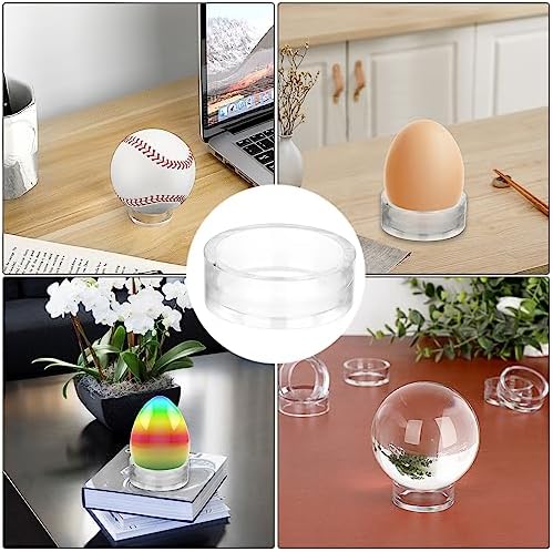 JUXYES 12 Clear Sphere Display Stands for Decorative Balls