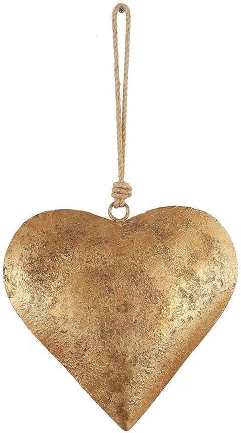 Gold Heart-Shaped Ornament Decorative Bell 1