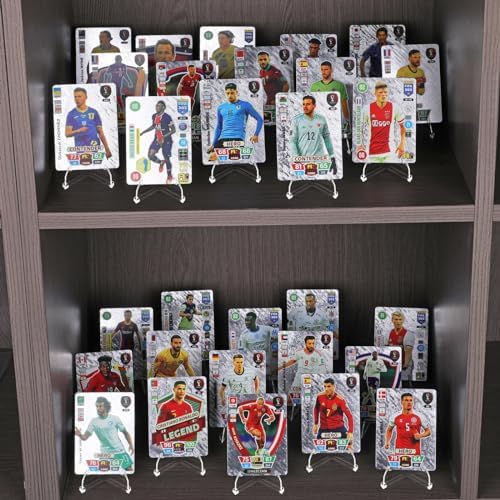 NIUBIER 30 Pack Clear Card Display Stand for Sports Cards and Collectibles