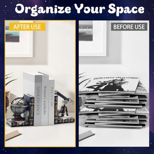 Vintage Armillary Sphere Bookends for Heavy Books