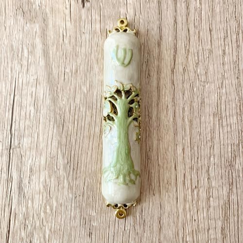 38 Inches Hand Painted Mezuzah with Scroll Included