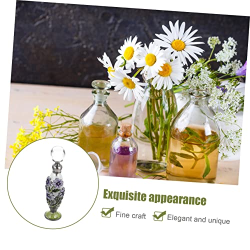 Vintage Painted Perfume Bottle for Essential Oils and Fragrance Storage