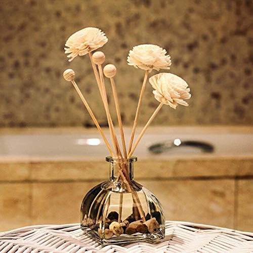 VANTOBEST 1Pcs Transparent Square Glass Diffuser Bottle 50ml