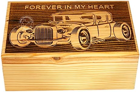 Handcrafted Wooden Cremation Urn for Adult Ashes - 250 LB Capacity