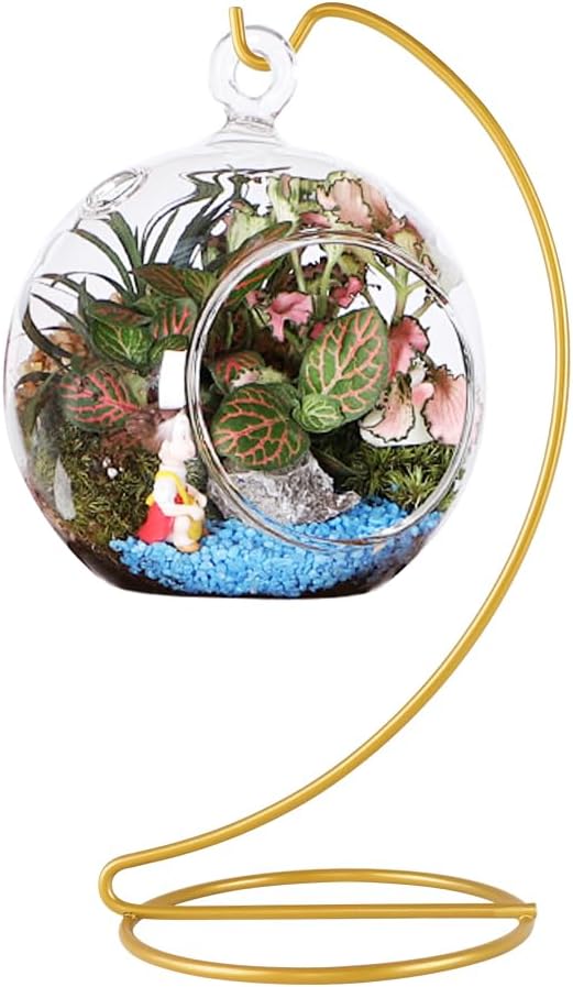 Fosinz Hanging Display Stand for Glass Globe and Air Plant Terrarium