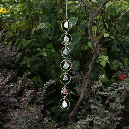 7 Chakra Healing Crystals Wall Hanging Decor