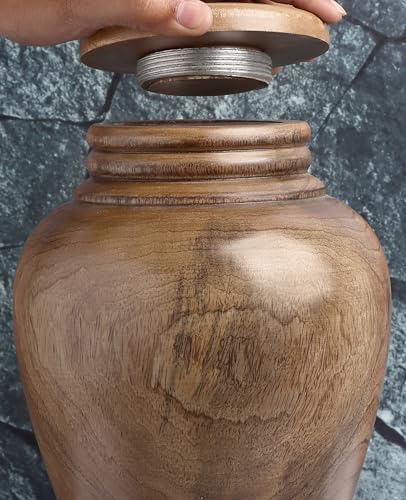Wooden Cremation Urn for Human Ashes Handcrafted