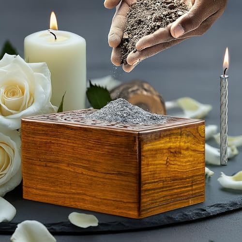 Premium Rosewood Decorative Hand Carved Wooden Urn X-Large 235 x 185 x 13cm