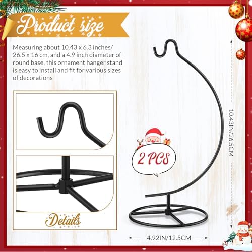 Baderke 2 Pack Ornament Display Stand Hanging Hook