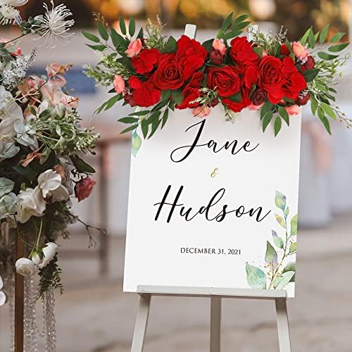BFYDOAA Artificial Wedding Arch Flowers Swag