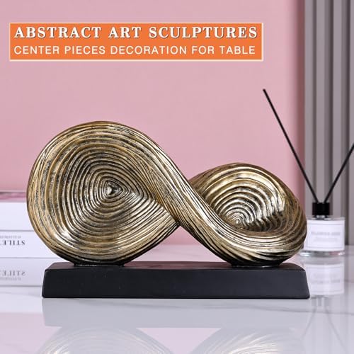 Orenm Infinity Loop Symbol Sculpture Gold