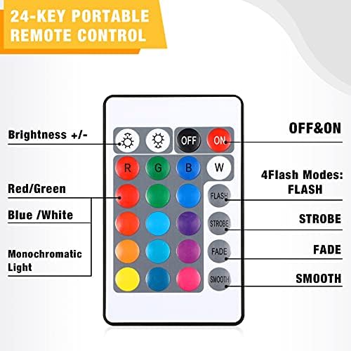 Mudder 2 Piece LED Display Stand with Remote Control