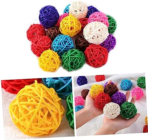 10pcs Assorted Rattan Decorative Balls for Home Decor and Party Use