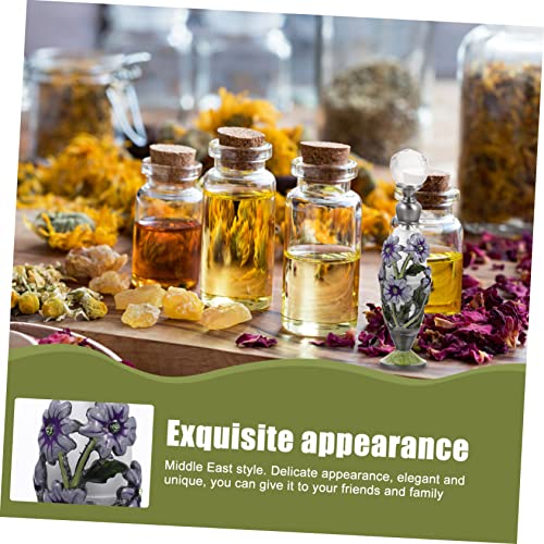 Vintage Middle Eastern Aromatherapy Perfume Bottle with Tight Seal for Travel and Essential Oils