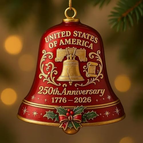 United States 250th Anniversary Bell Ornament