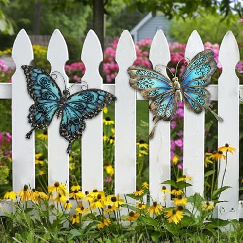 Liffy Metal Butterfly Wall Decor 2Pack