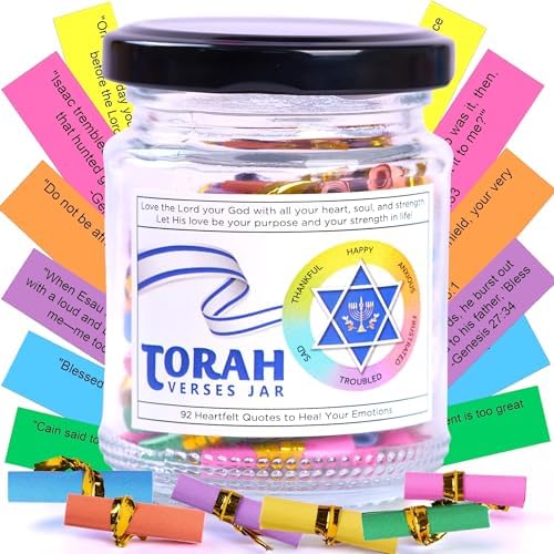 92 Color Coded Torah Verses Jar for Daily Inspiration 1