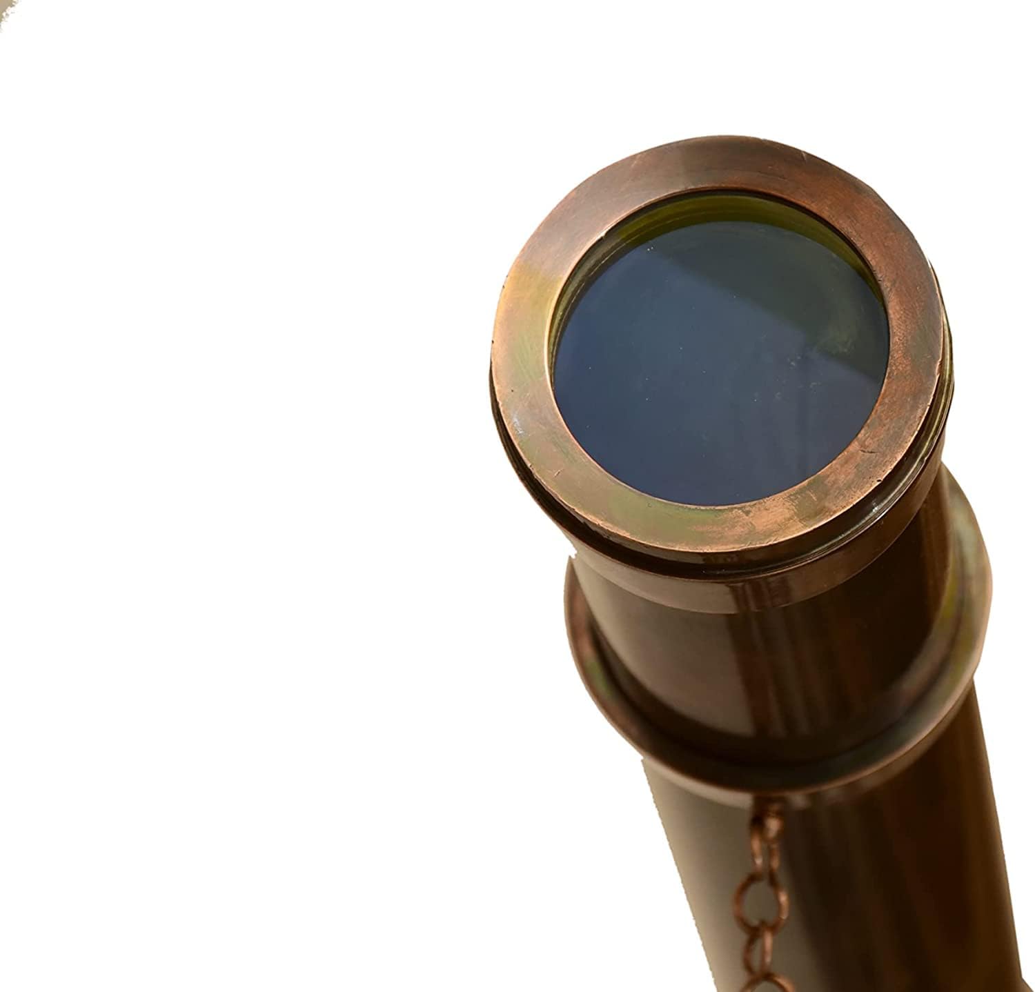 Vintage Double Barrel Telescope with Adjustable Wooden Tripod 1