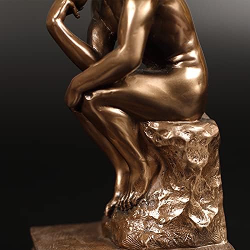 Magicsculp Thinker Statue Bookends in Cold Cast Bronze 1