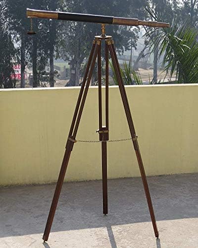 NauticalMart Brass Harbor Master Telescope Tripod Stand 65 Case Pack of 6