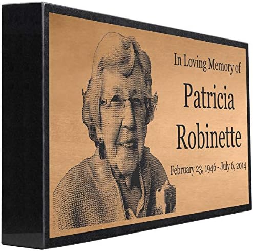 Bronze and Granite Memorial Headstone for Family and Pets