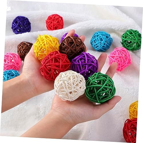 Alipis 20pcs Rattan Decorative Balls for Home Party Wedding Christmas