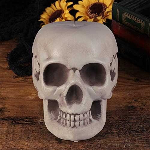 Amosfun 6PCS Halloween Skeletons Skull Head Bone Model Props