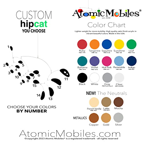 Elegant HipCat Art Mobile 27 x 32 - Retro Mid Century Modern Design