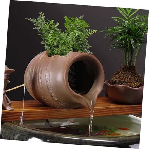 Vintage Ceramic Waterfall Jar for Home and Garden Decor