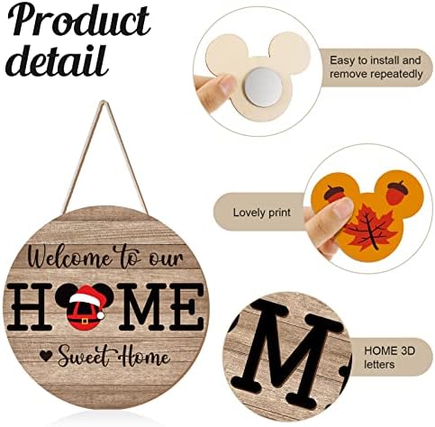 13 Pcs Mouse Welcome Door Sign Set