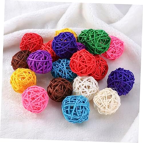 Alipis 20pcs Rattan Decorative Balls for Home Party Wedding Christmas