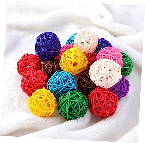 Alipis 20pcs Rattan Decorative Balls for Home Party Wedding Christmas
